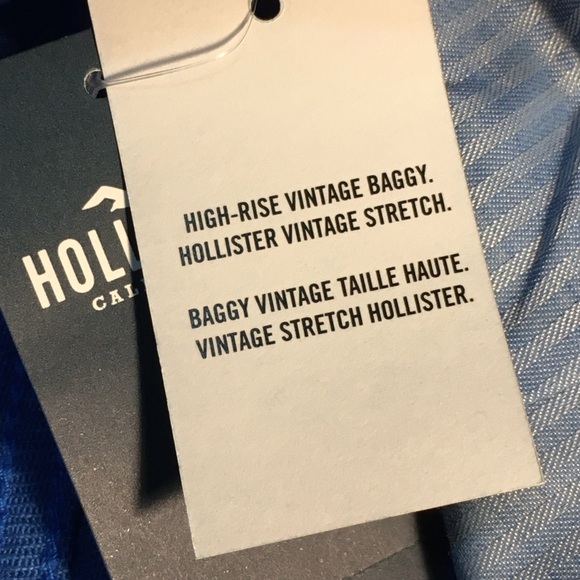 HOLLISTER Style “High-rise Vintage Baggy” Stretch Wide Leg Pant Size W 27 / L 31 - Picture 5 of 7